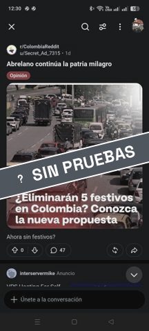 Miniatura del contenido original con el sello Sin pruebas y rostros difuminados